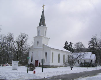 Winter view of the church